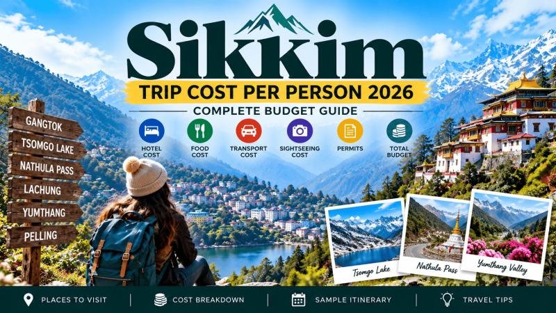 Sikkim Trip Cost Per Person 2026: Complete Budget