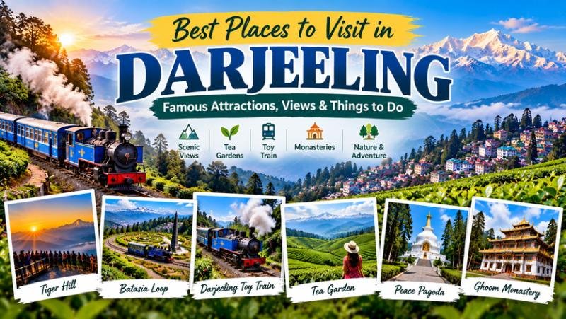 Best Places to Visit in Darjeeling: Famous Attractions, Views & Things to Do